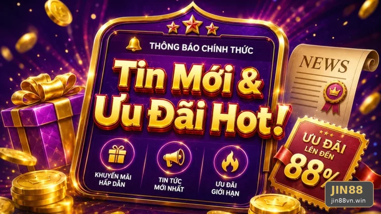 Khuyến Mãi JIN88 Tại jin88vn.win: Đọc Chi Tiết Giao Diện Tin Mới, Ưu Đãi Và Điều Kiện Nhận Thưởng – Kiểm Tra Thời Hạn, Đối Tượng Áp Dụng Cùng Giới Hạn Nhận Thưởng Qua Góc Kiểm Chứng Theo Tên Miền